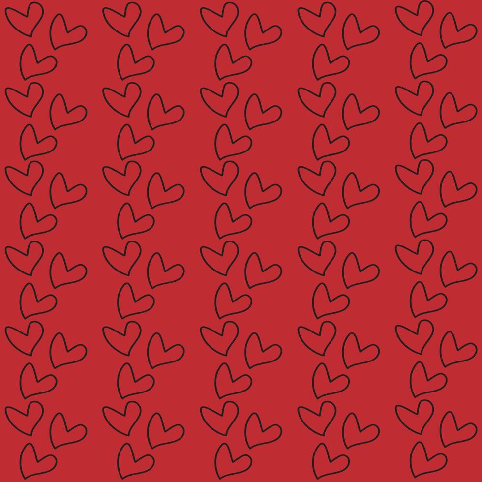 Cute love with red background vector