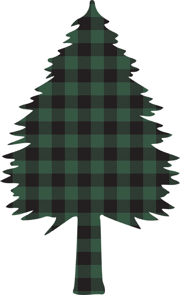 bufalo plaid Natale albero ornamenti clipart png