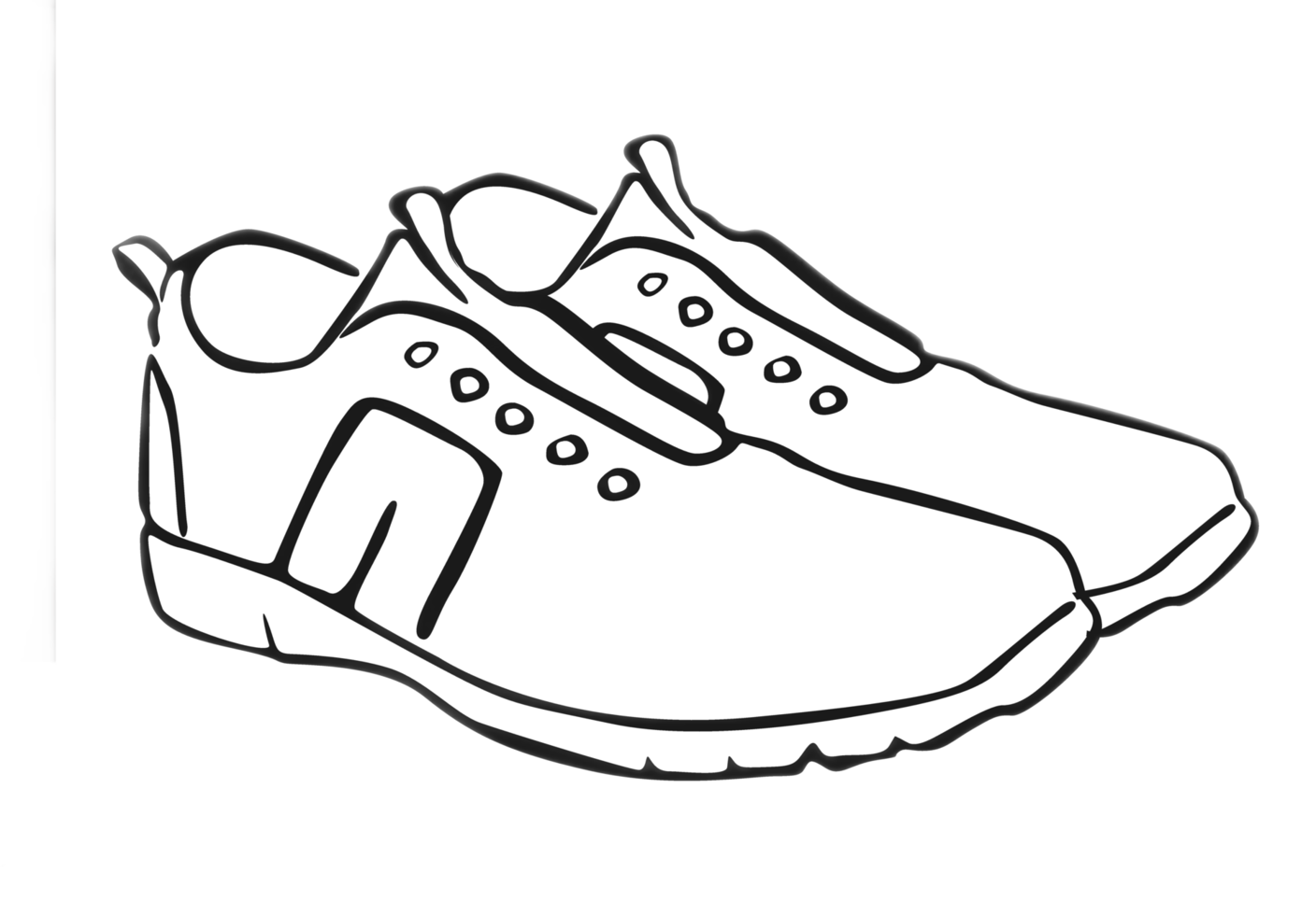 chaussures dessin au trait png