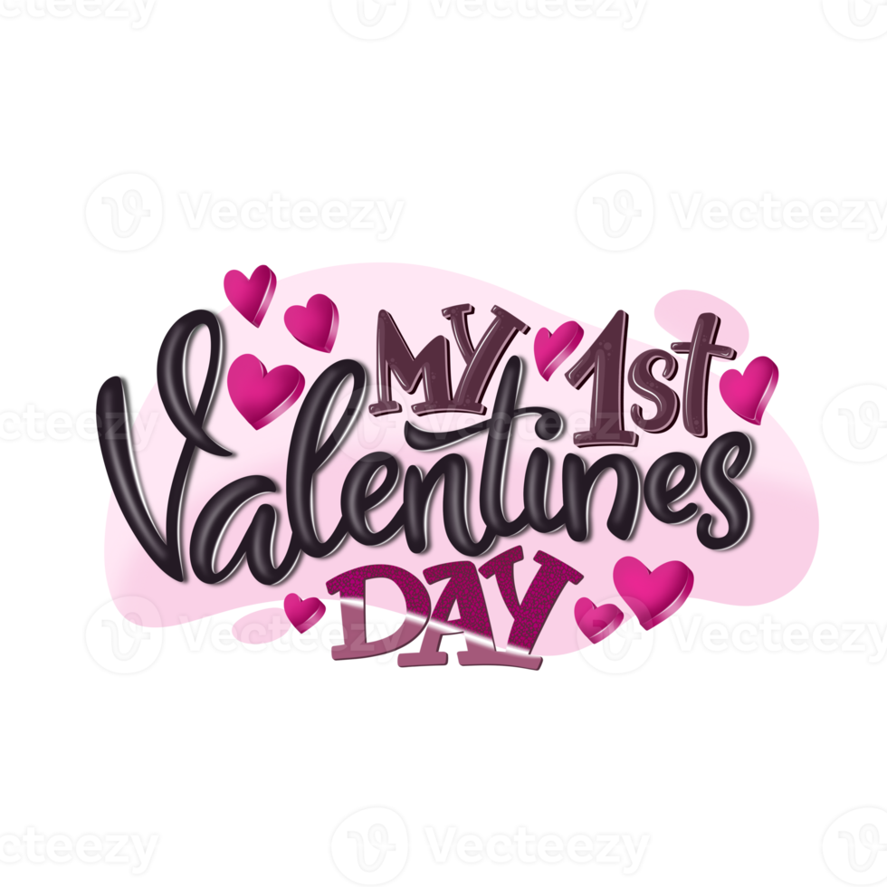 My first Valentines Day png printable shirt design. Baby first holiday costume template.