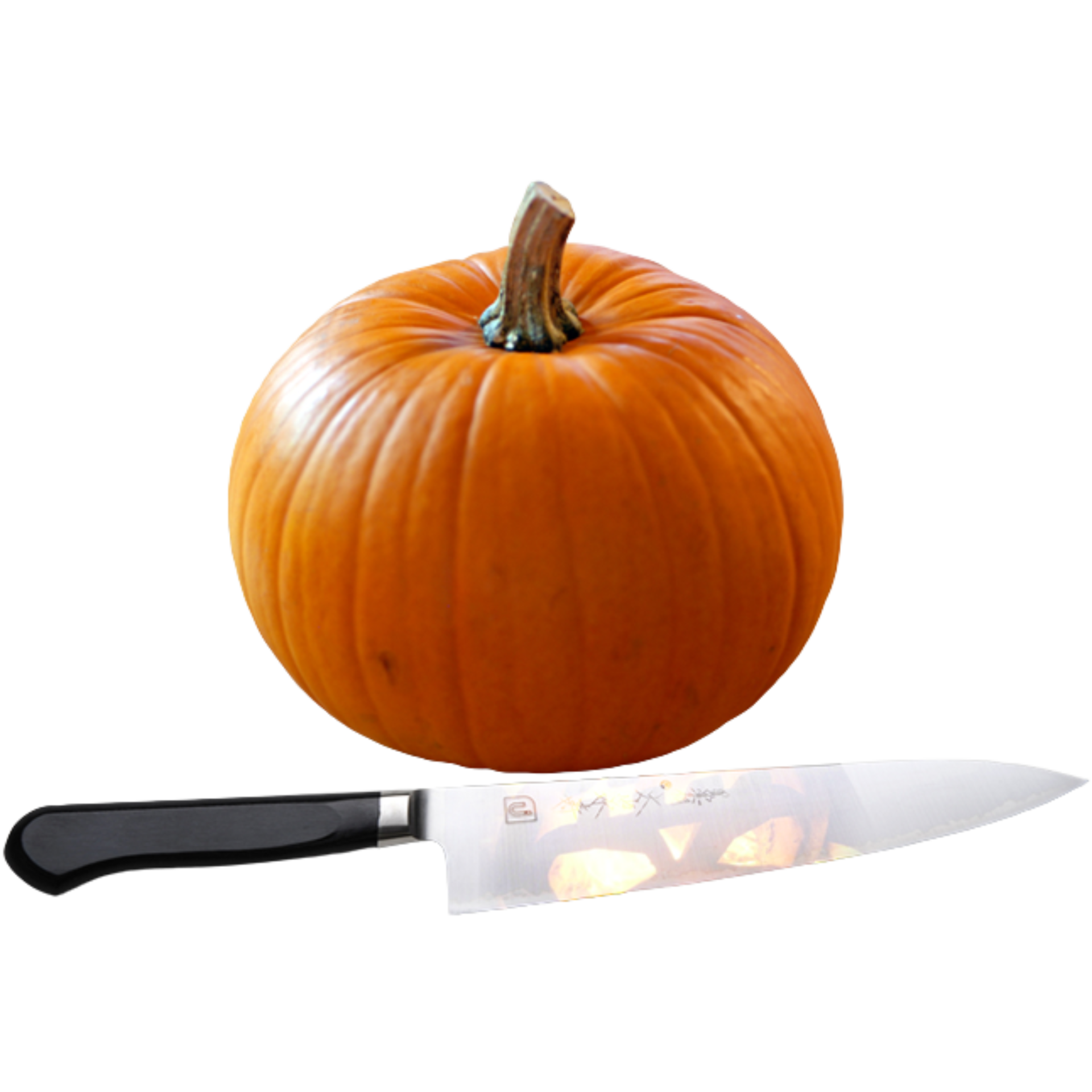 pumpkin with knife 12981722 PNG