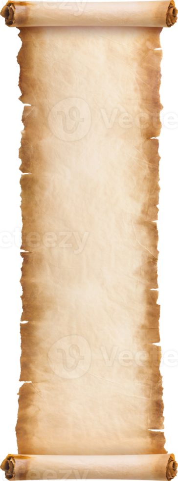 old parchment paper scroll sheet vintage aged or texture background png