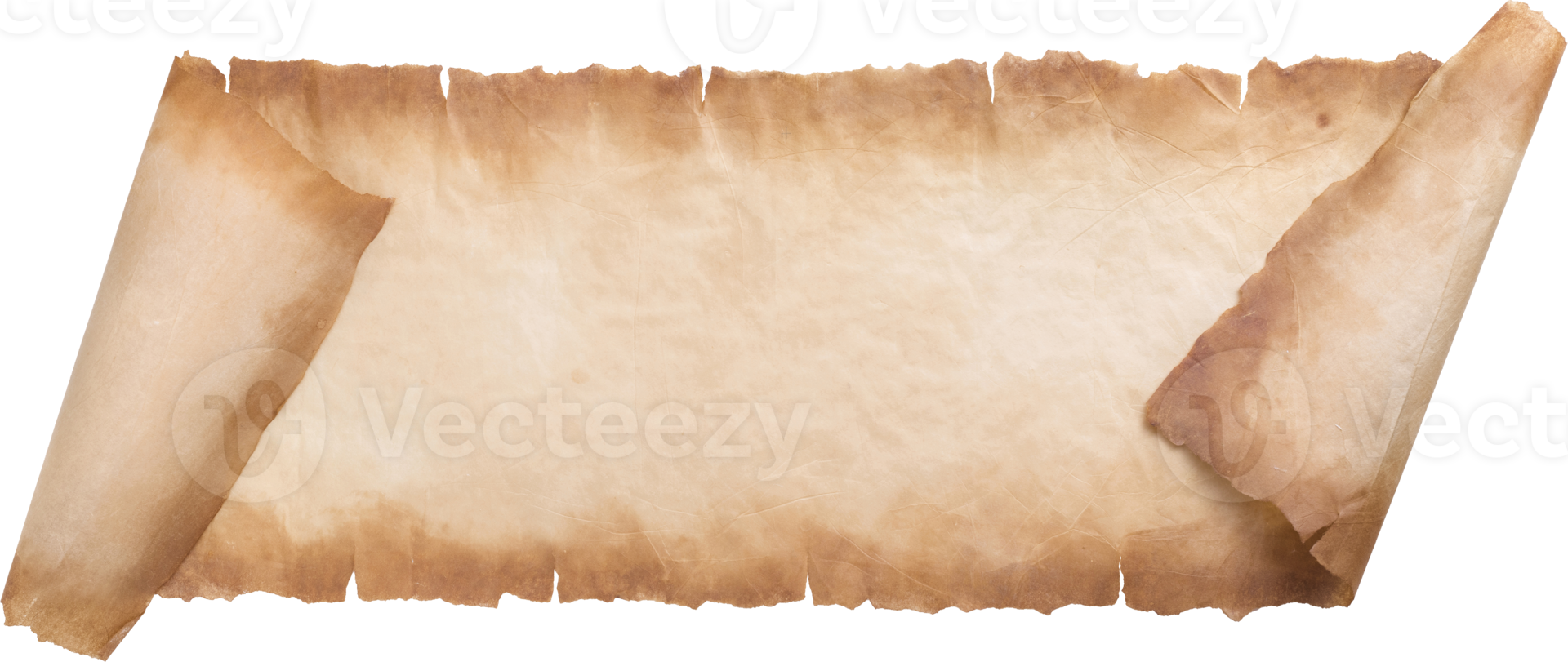 altes pergamentpapier scrollblatt vintage gealtert oder texturhintergrund png