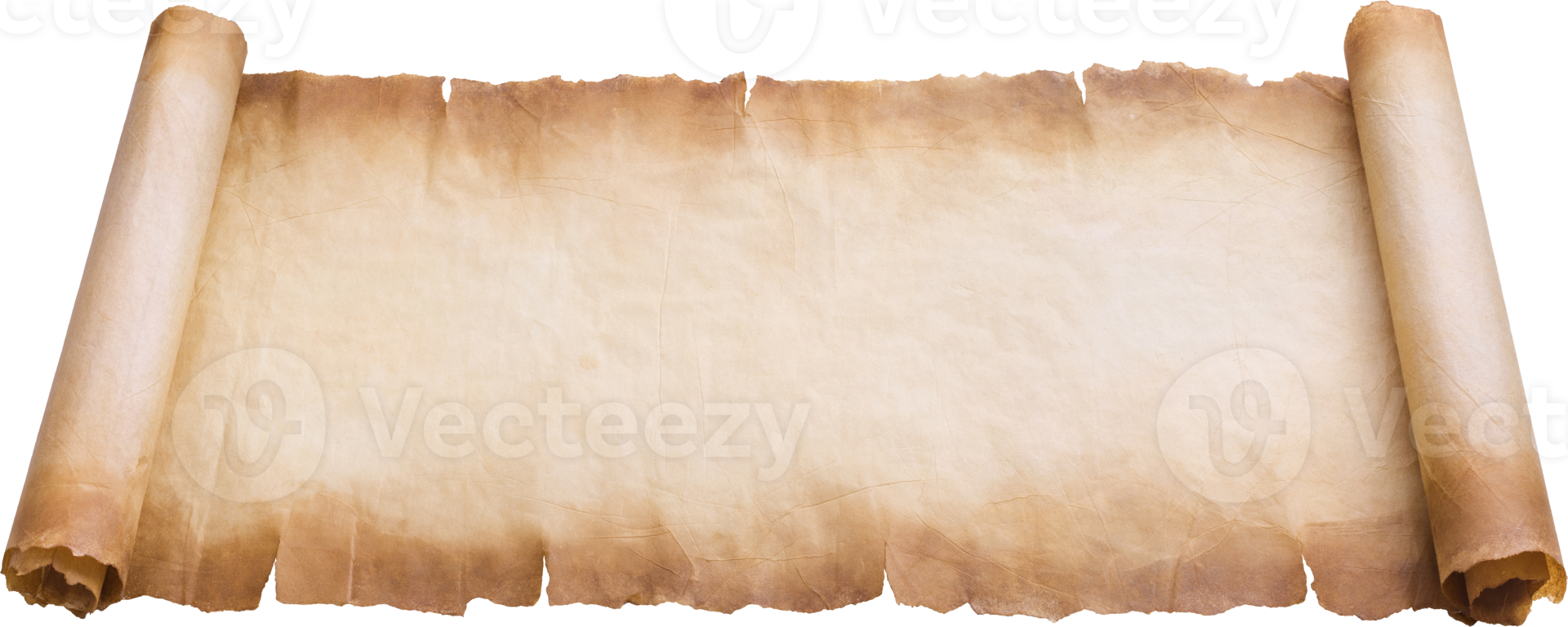 old parchment paper scroll sheet vintage aged or texture background png