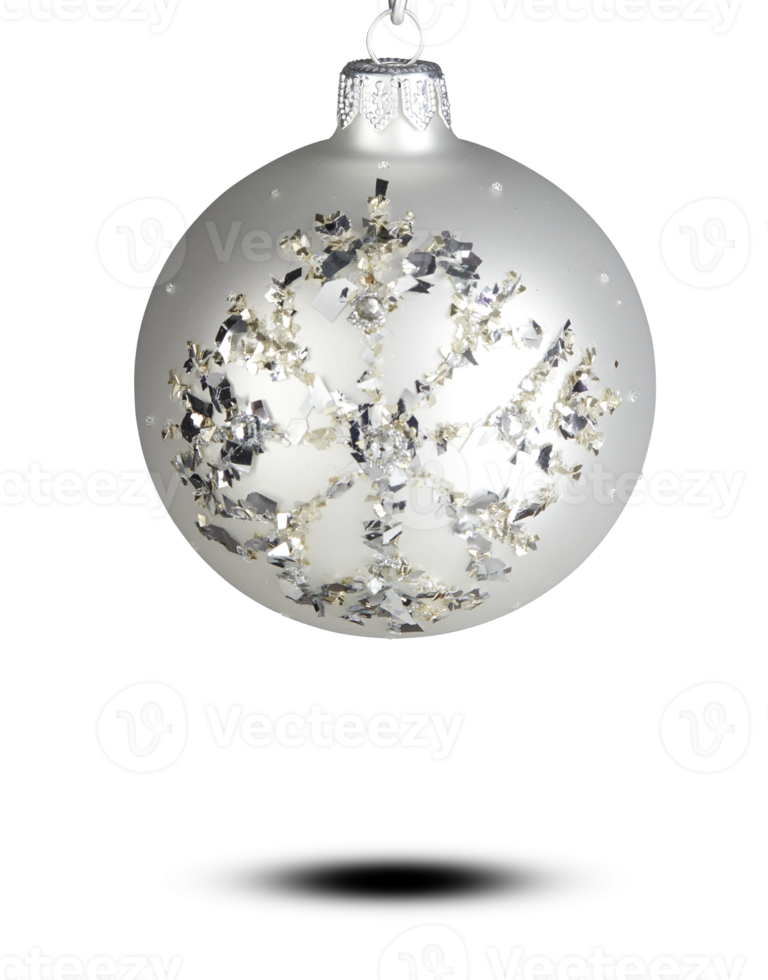 jul boll snöbollar dekorera de xmas träd klippning väg transparent bakgrund png