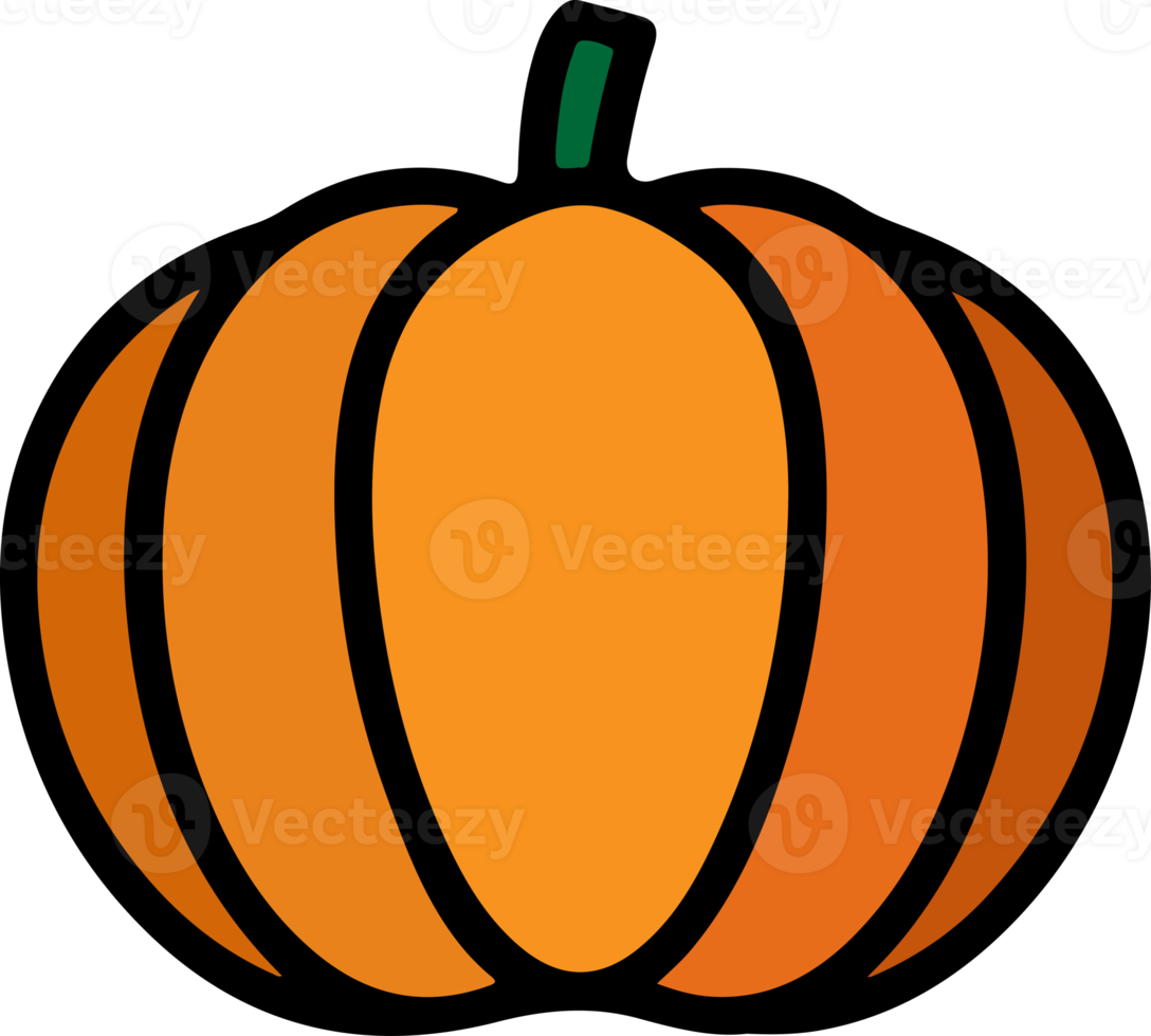 png icono plano de vegetales de calabaza. plantilla de logotipo tradicional de halloween.