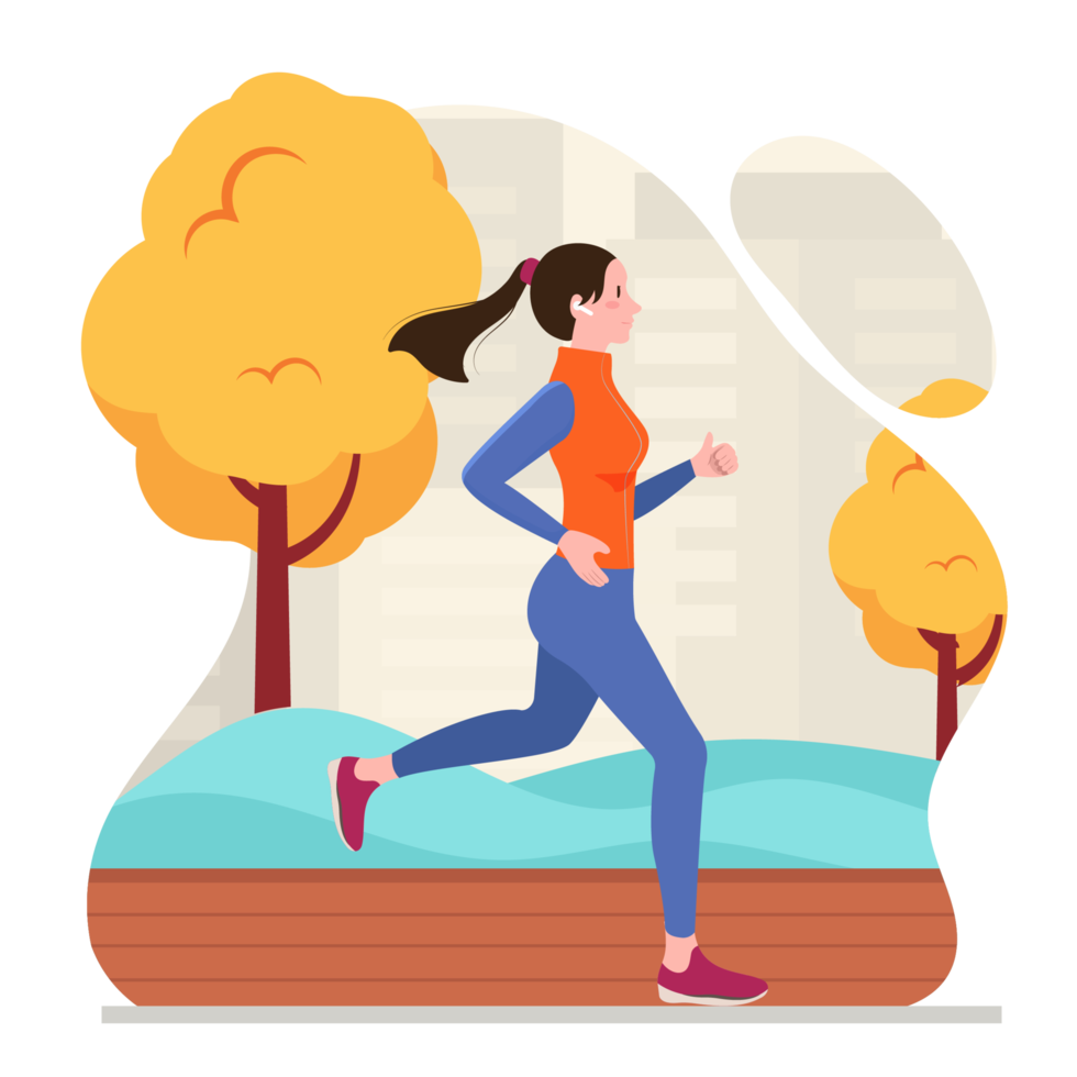 jogging attività per salutare stile di vita png