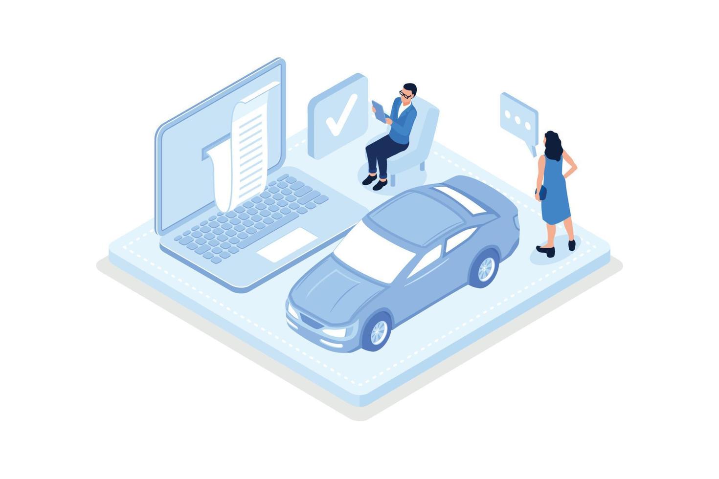 Financial management, Characters paying credit, mortgage, taxes, isometric vector modern illustration