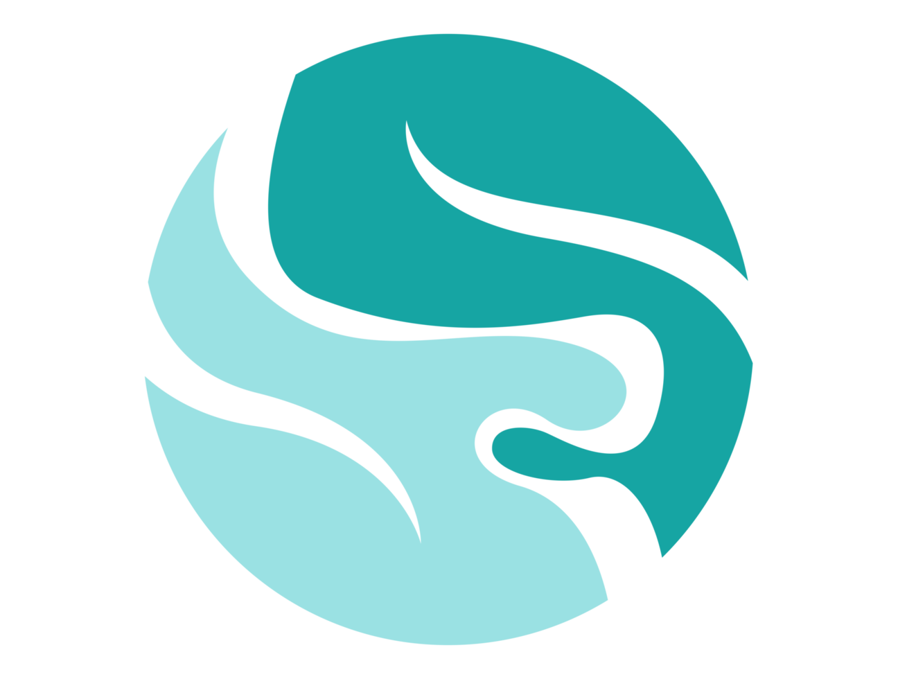 logotipo de icono de círculo de agua png