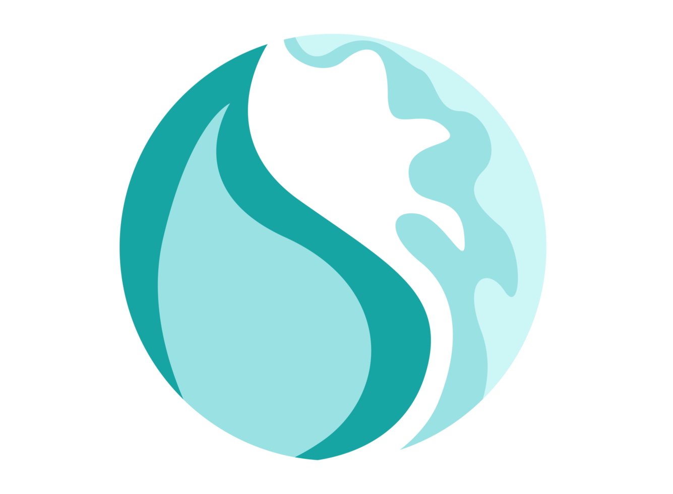 Water circle icon logo png