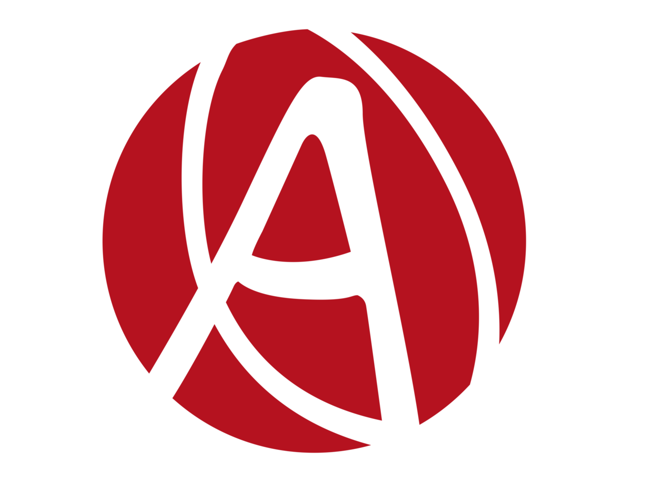 letter A . circle icon logo png