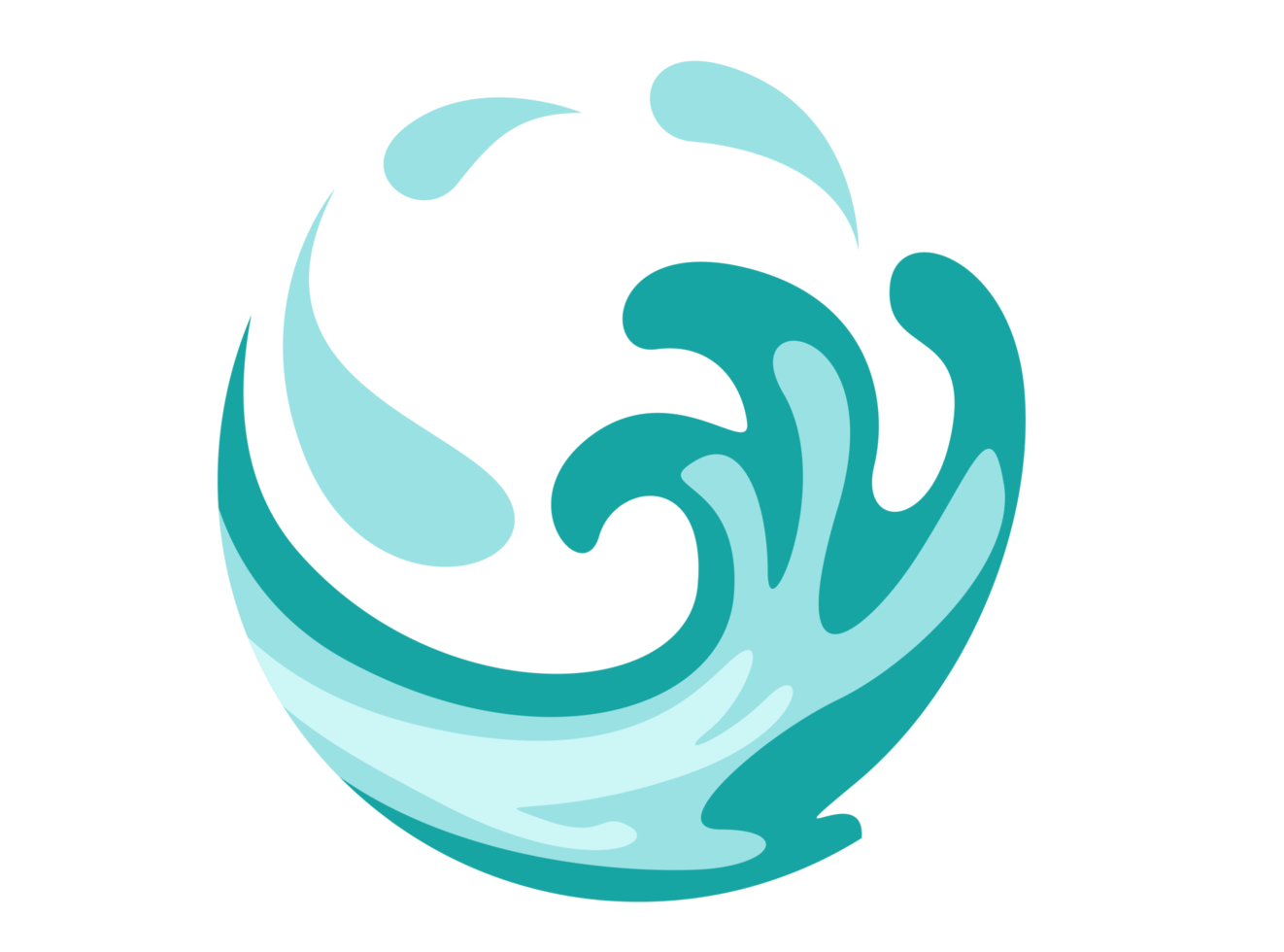 Water circle icon logo png