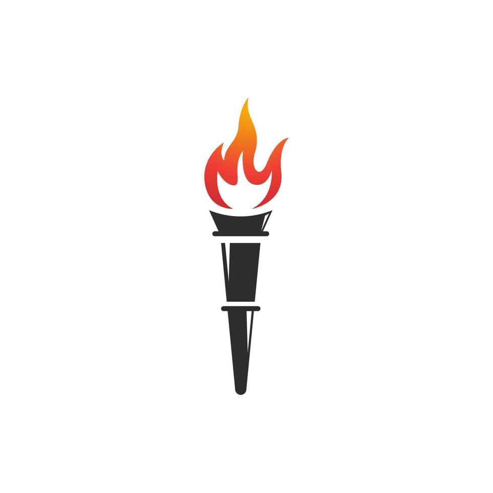 Torch vector icon illustration design