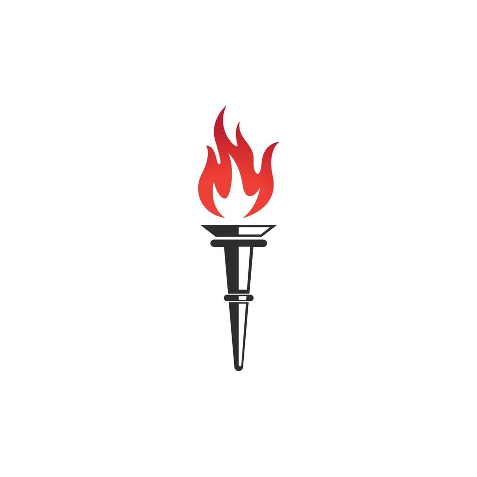 Torch vector icon illustration design