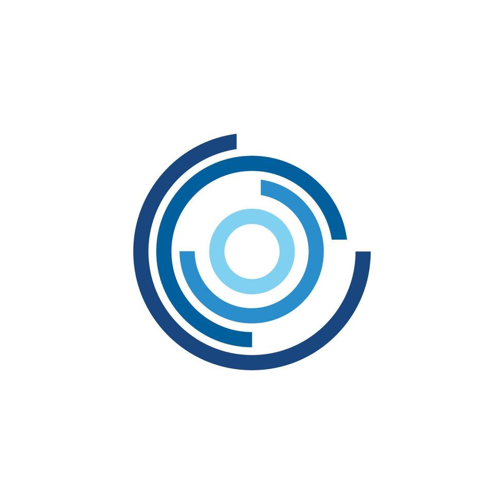 Circle techno vector icon design