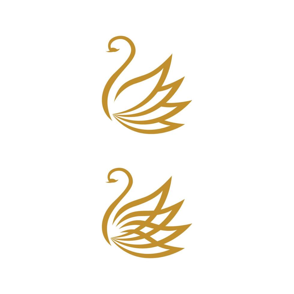 Swan icon Template vector illustration