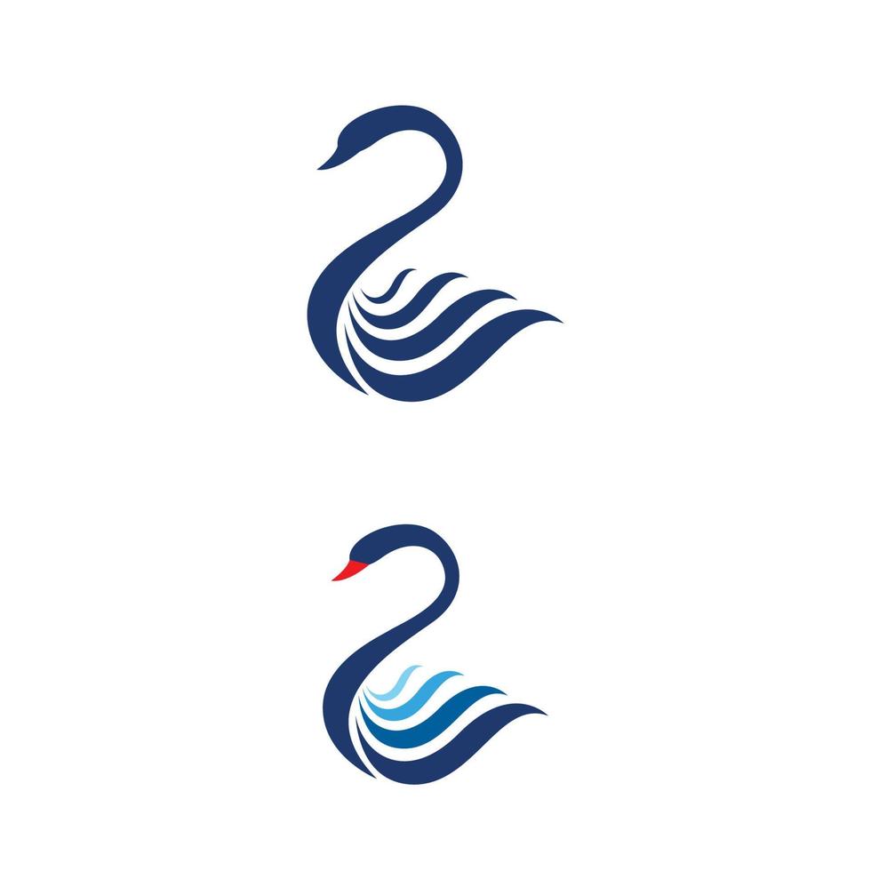 Swan icon Template vector illustration