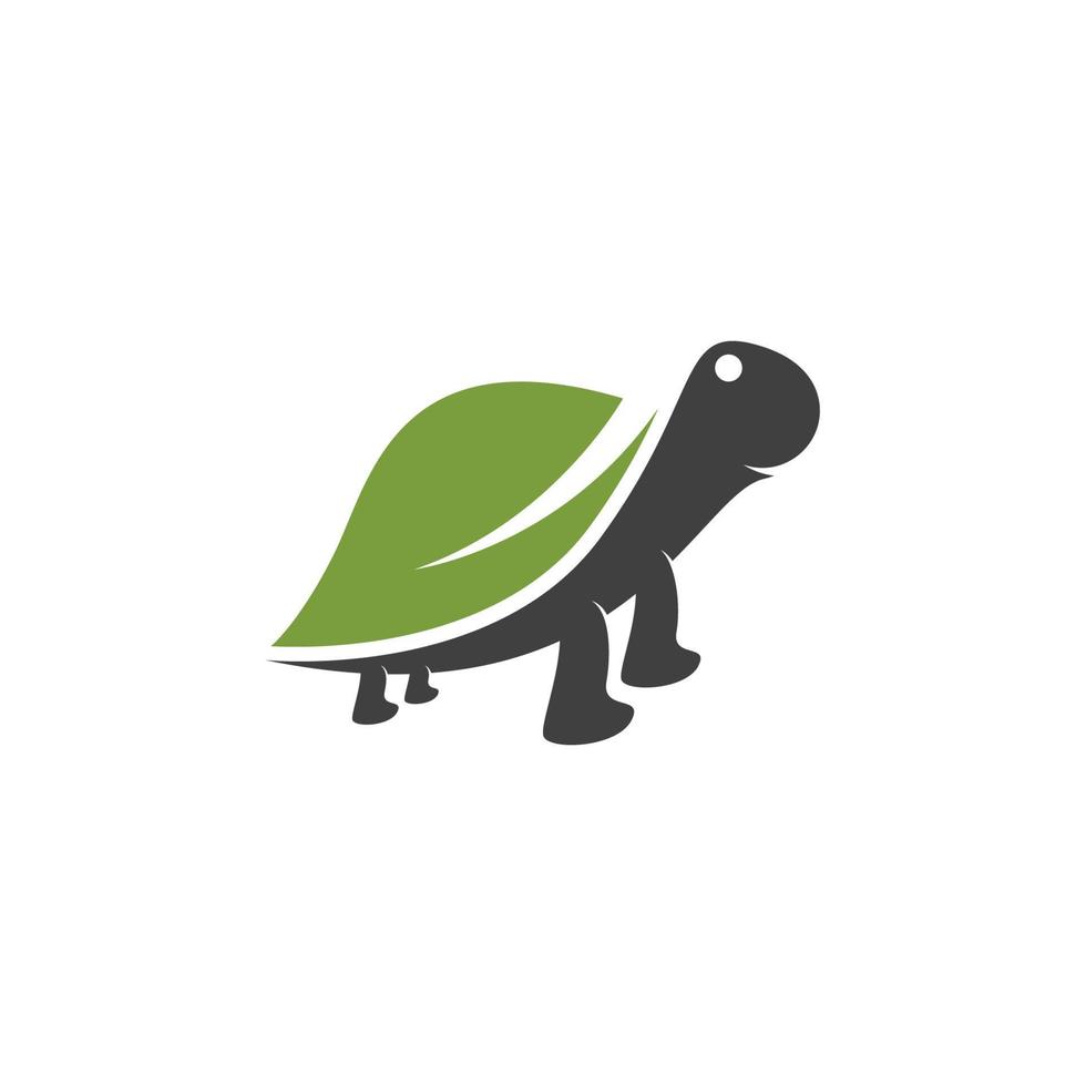 tortuga, animal, caricatura, icono vector