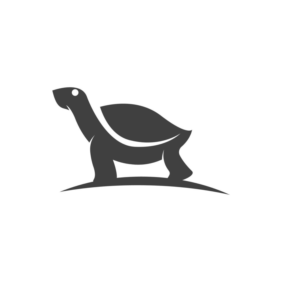 tortuga, animal, caricatura, icono vector