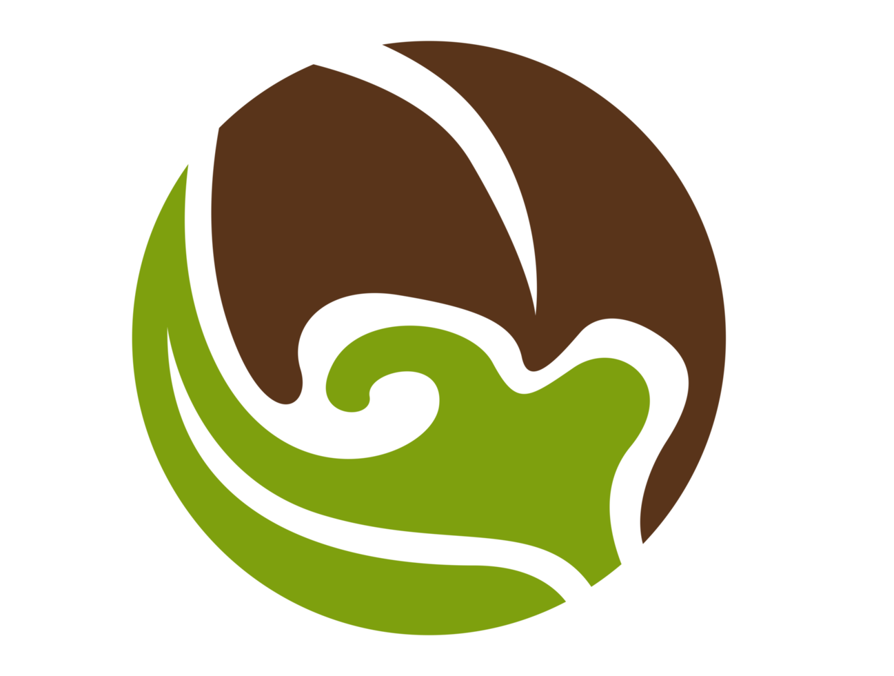 icono del logotipo de chocolate y té verde png