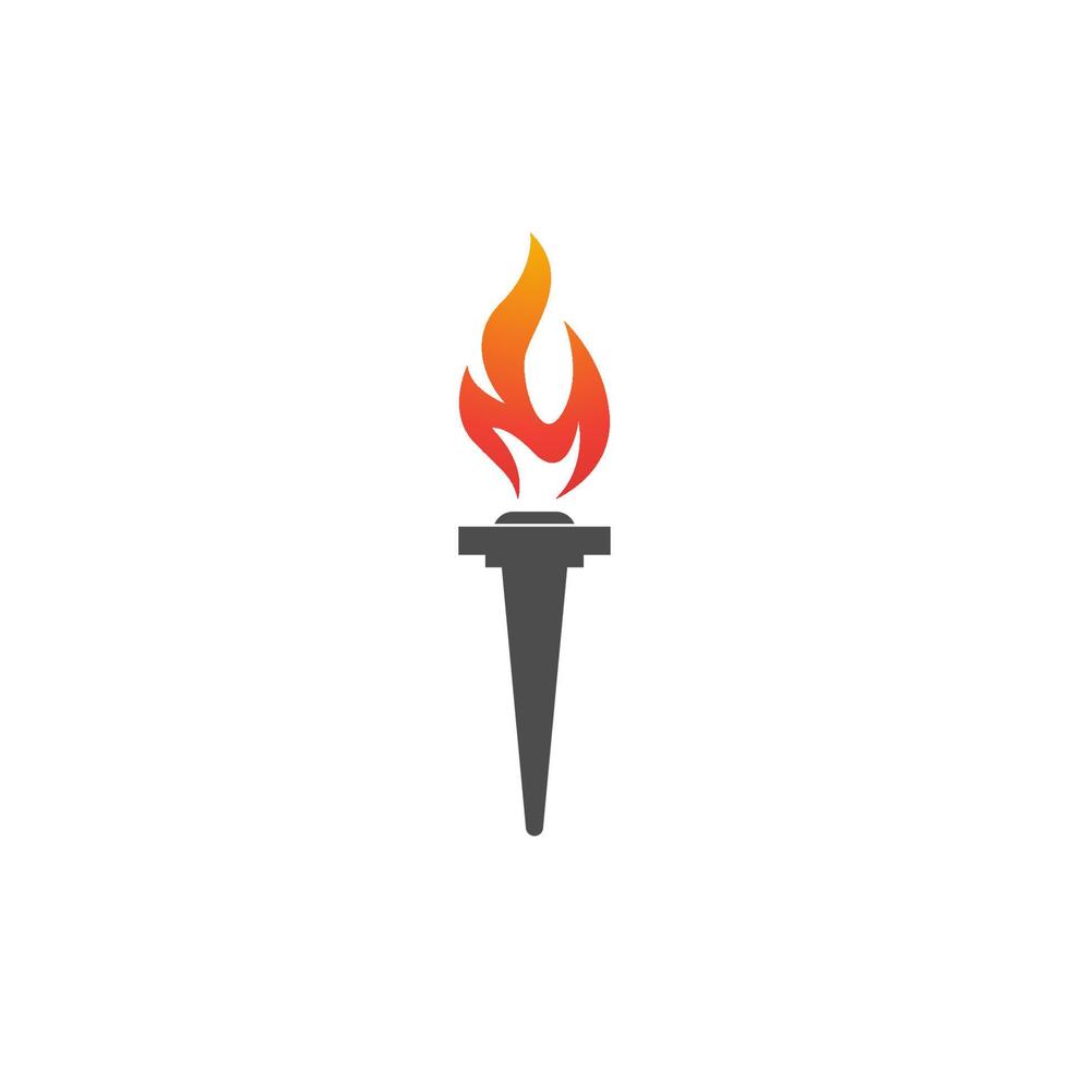 Torch vector icon illustration design