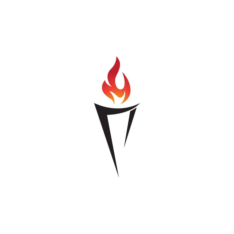 Torch vector icon illustration design