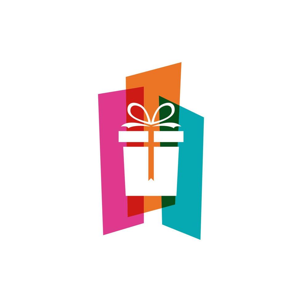 vector de icono de caja de regalo