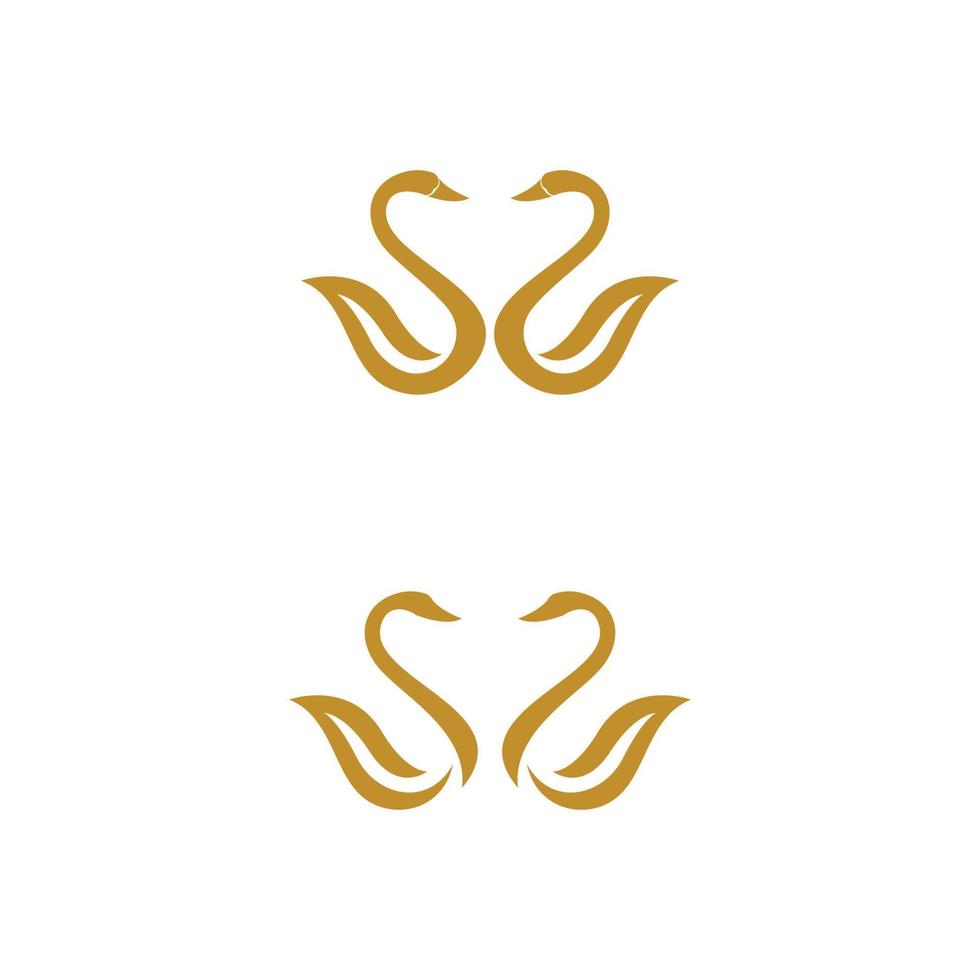 Swan icon Template vector illustration