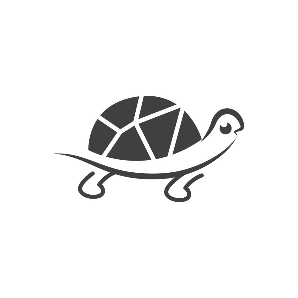 Turtle animal cartoon icon vector