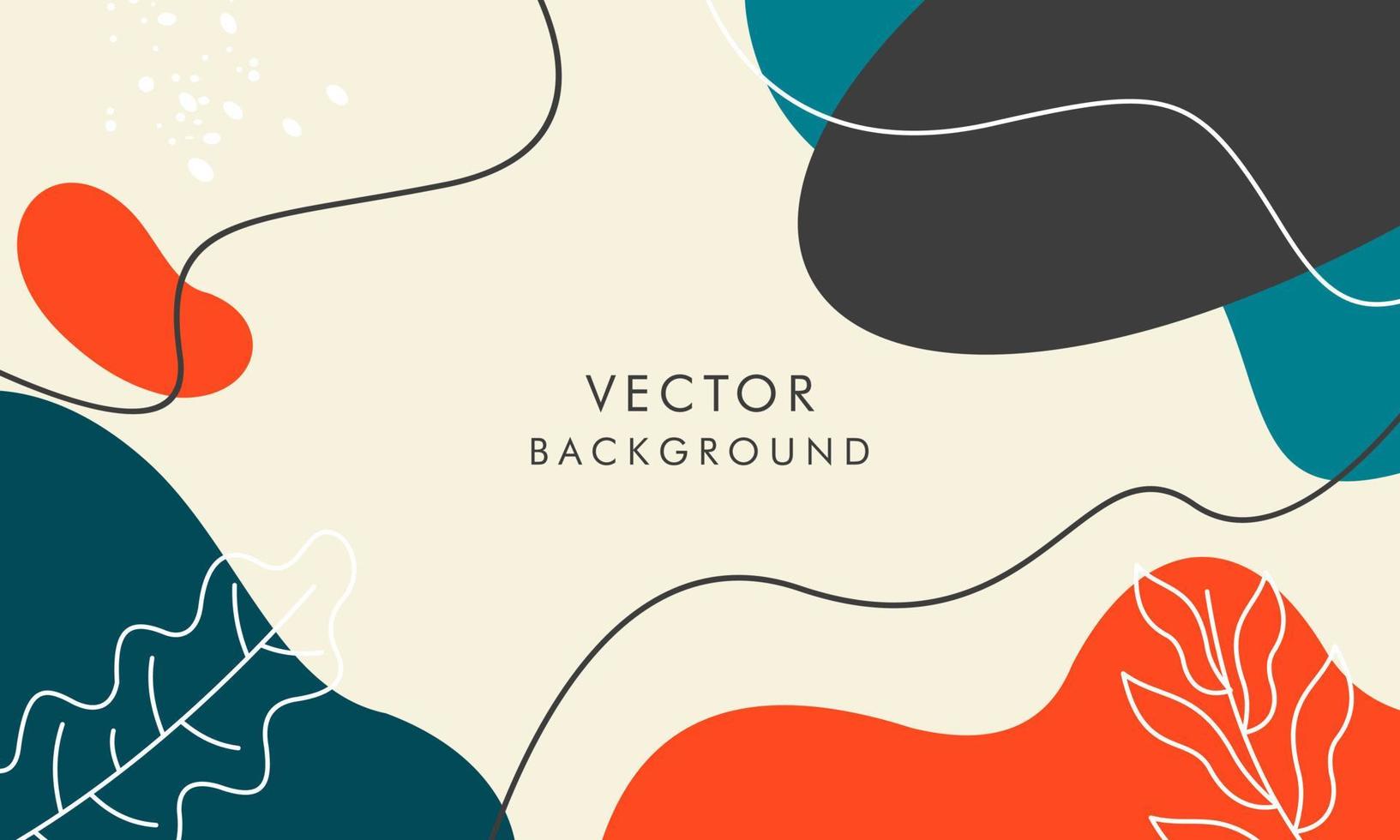 Abstract background with colorful logo, poster art background vector