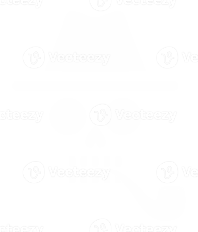 cráneo de incógnito con símbolo de icono de pipa de tabaco para logotipo, aplicaciones, sitio web, ilustración de arte o elemento de diseño gráfico. formato png