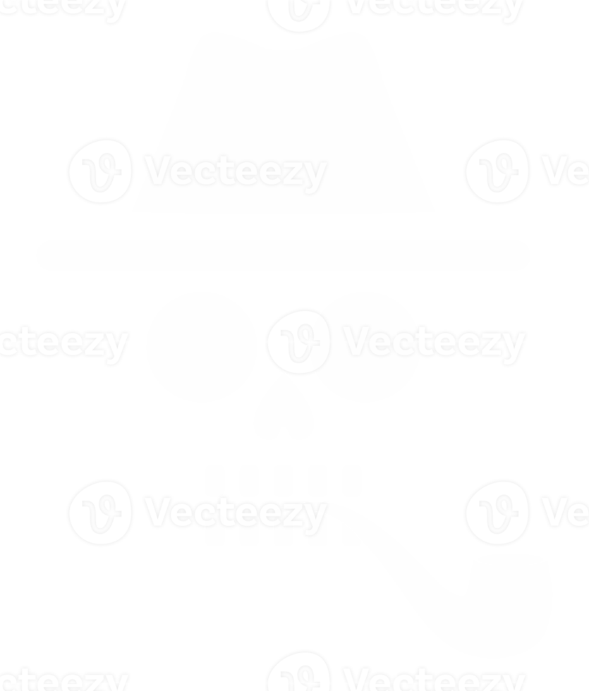 Incognito Skull with Tobacco Pipe Icon Symbol for Logo, Apps, Website, Art Illustration or Graphic Design Element. Format PNG