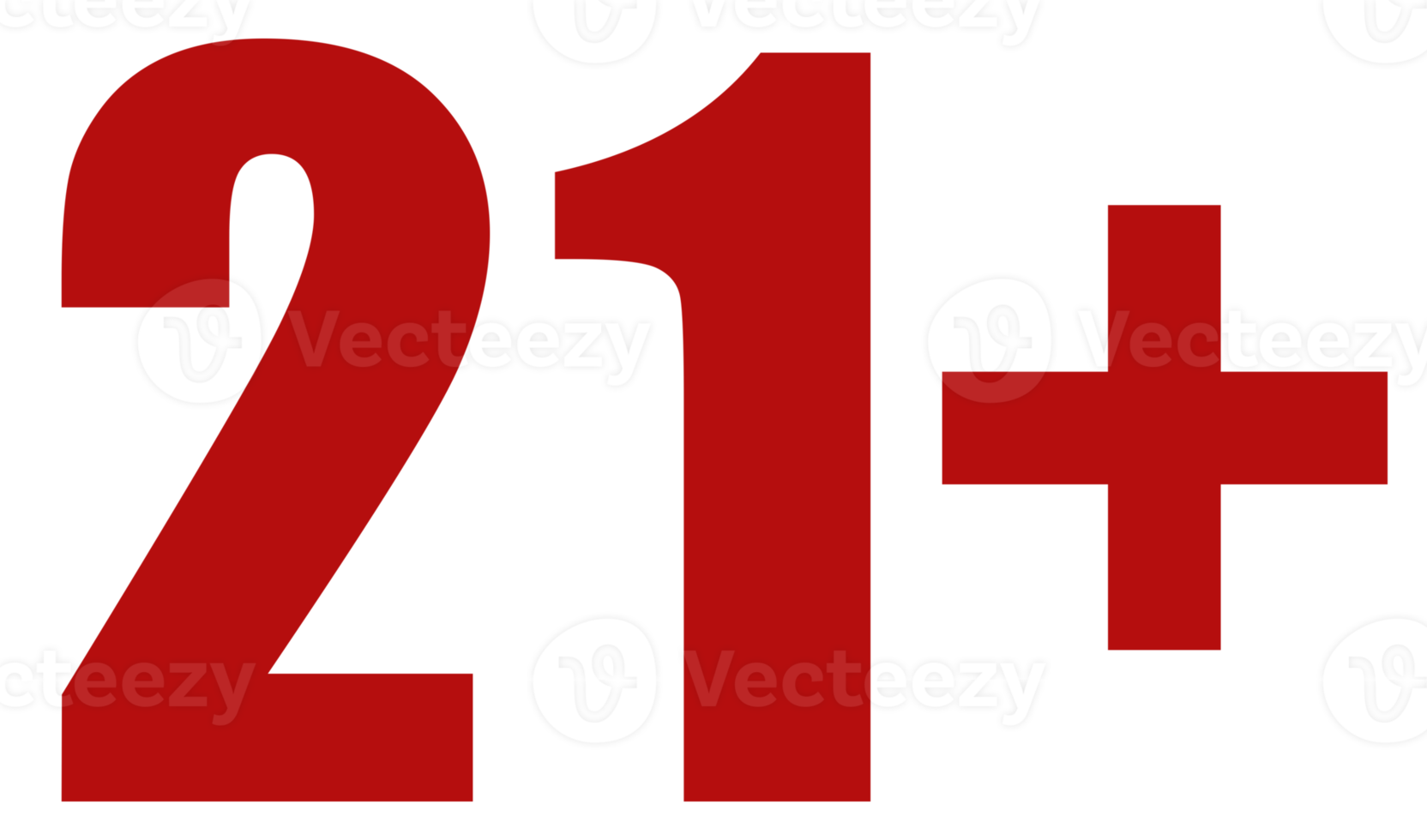 Sign of Adult Only Icon Symbol for Eighteen Plus 18 plus and Twenty One