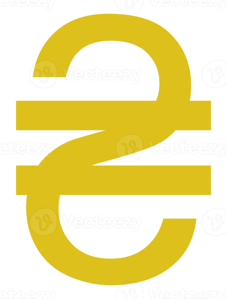 Ukraine Currency Icon Symbol, Ukrainian Hryvnia, UAH. Format PNG