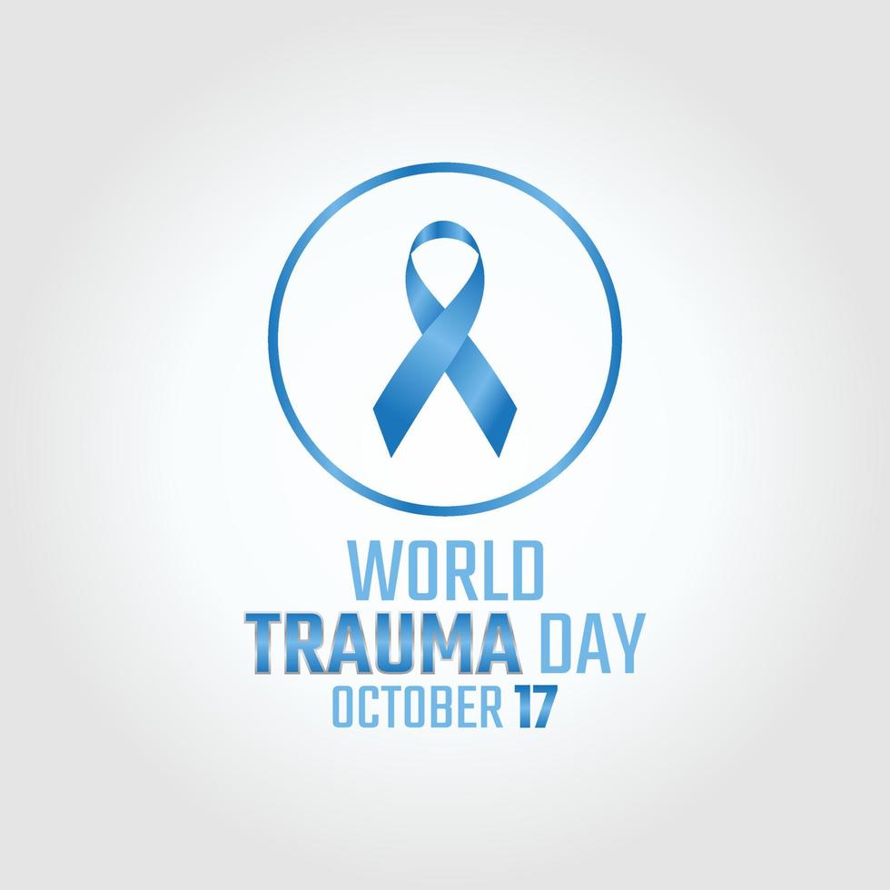 vector graphic of world trauma day good for world trauma day