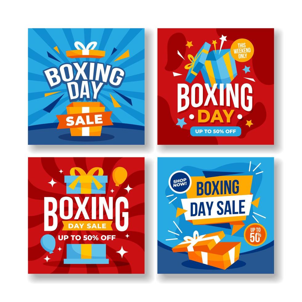 Boxing Day Sale Social Media vector