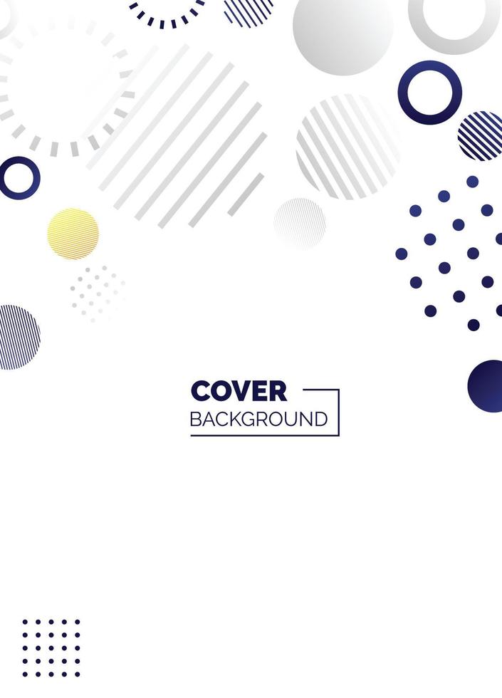 Colorful abstract minimalistic style poster. memphis geometric background. cover template. creative pattern Vectors
