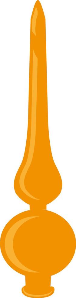 Christmas tip for decorating the Christmas tree.Topper. Symbol of the New Year. vector