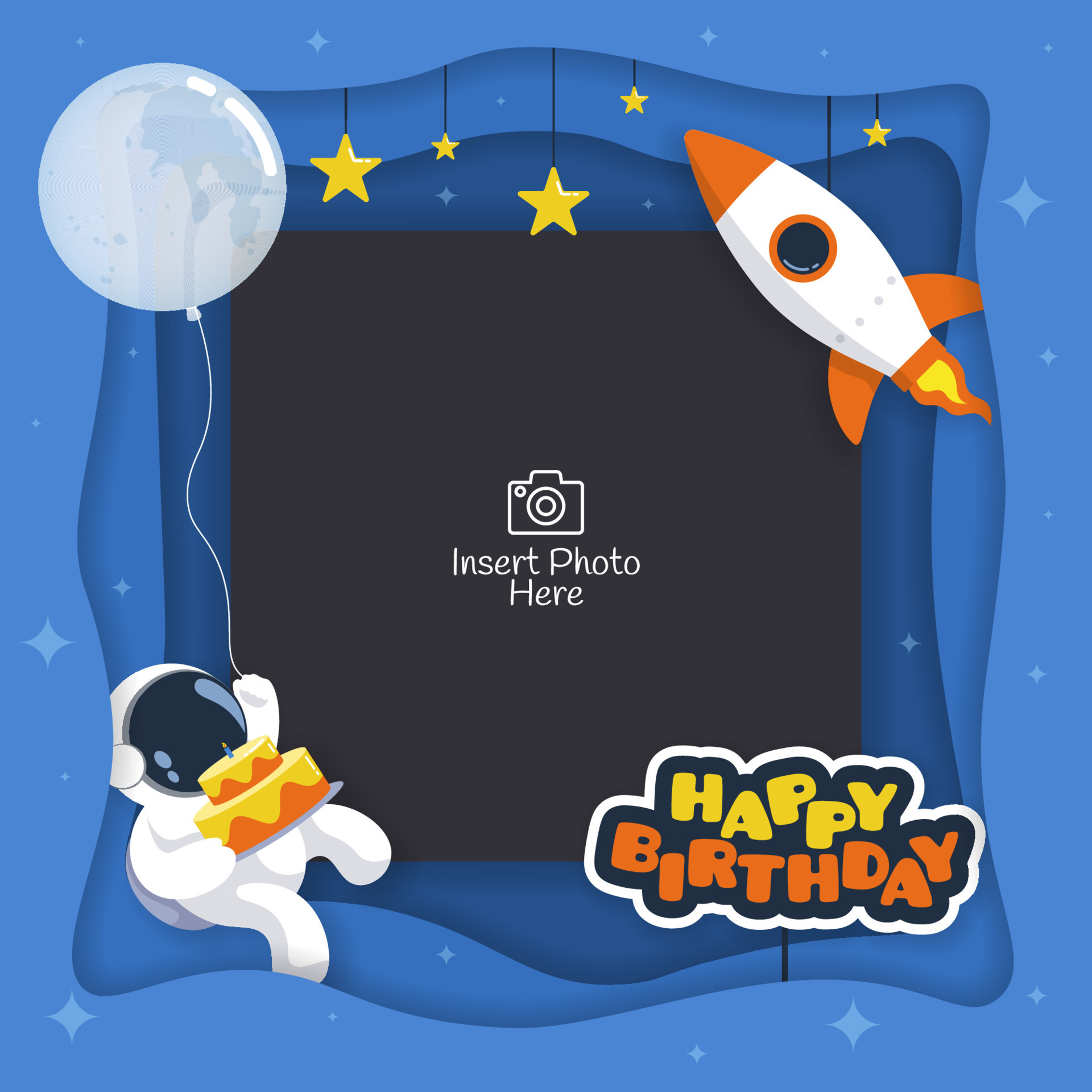 Happy birthday background frame with astronaut, rocket and space objects illustration 12982837 Vector Art at Vecteezy Happy birthday background frame with astronaut, rocket and space objects illustration 12982837 Vector Art at Vecteezy