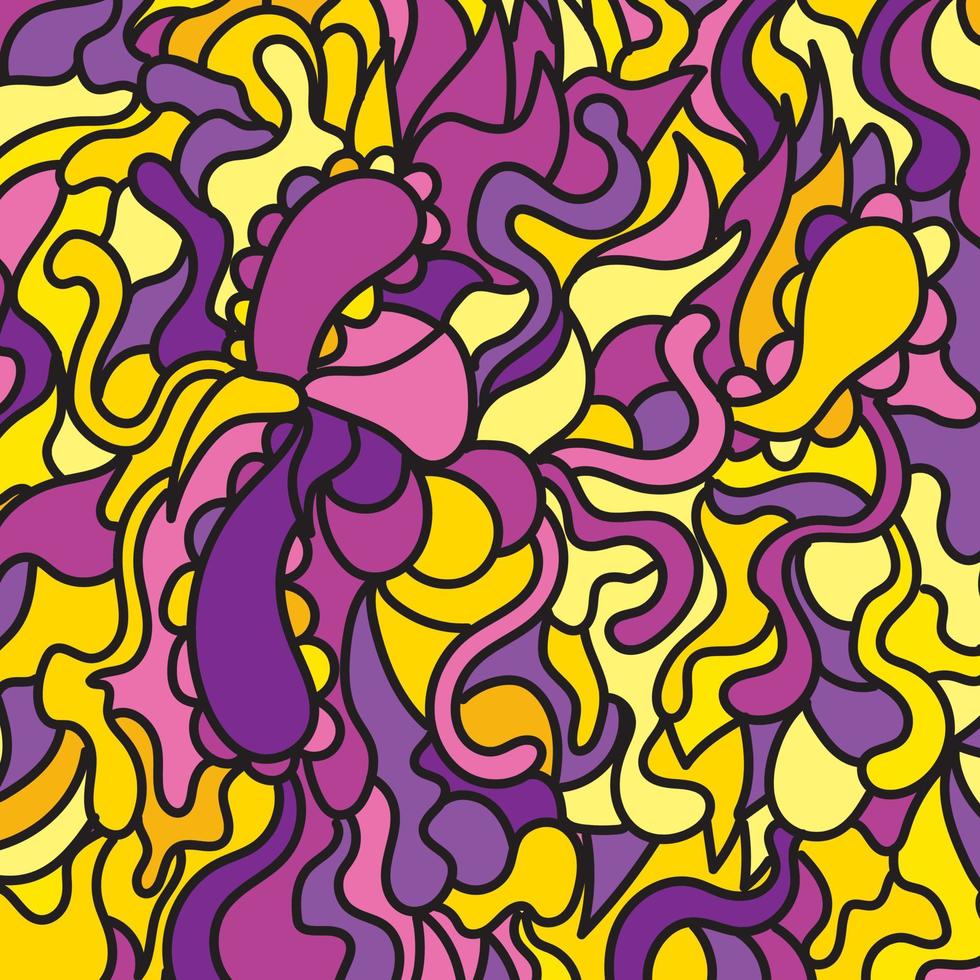 arte de fondo abstracto dibujado a mano vector