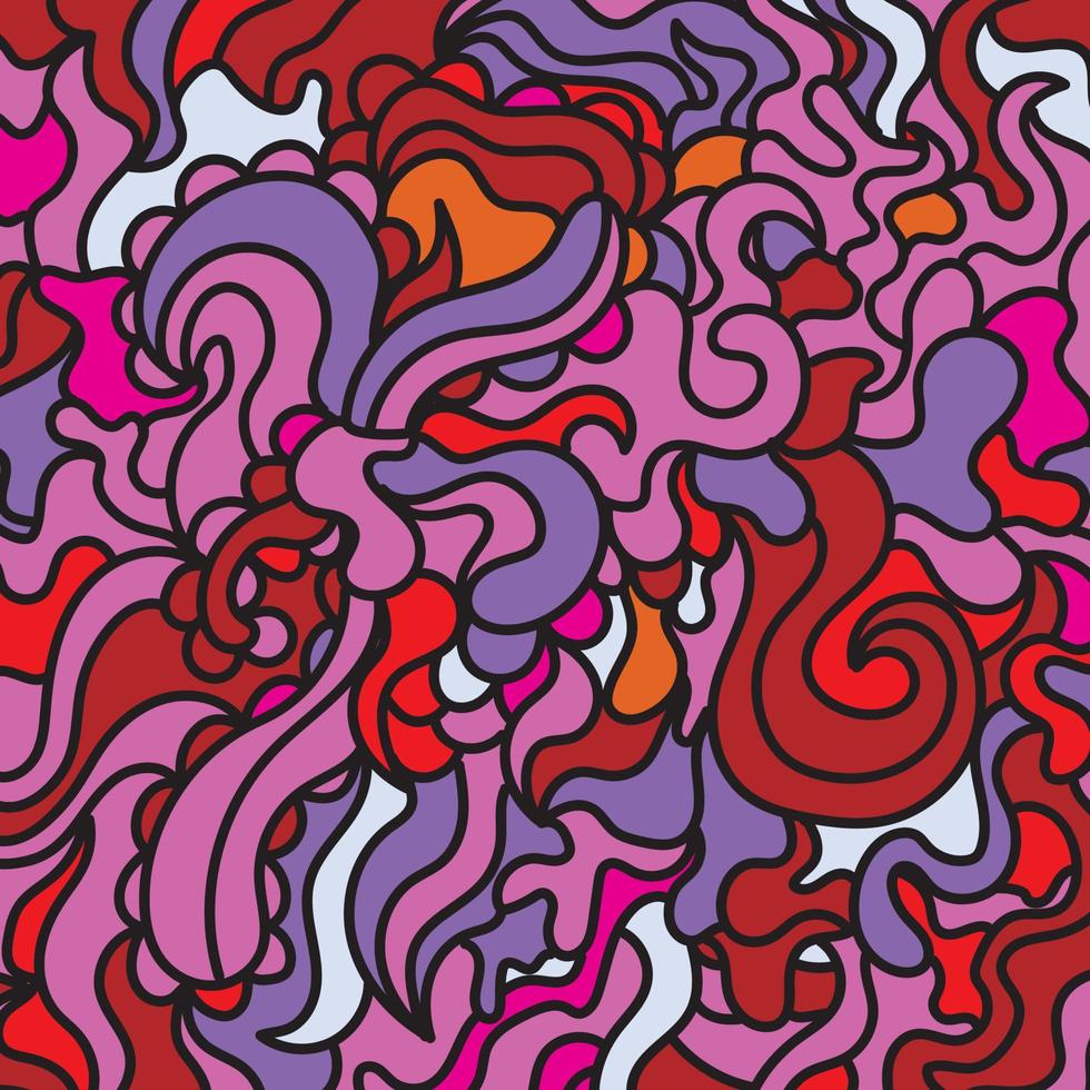 arte de fondo abstracto dibujado a mano vector