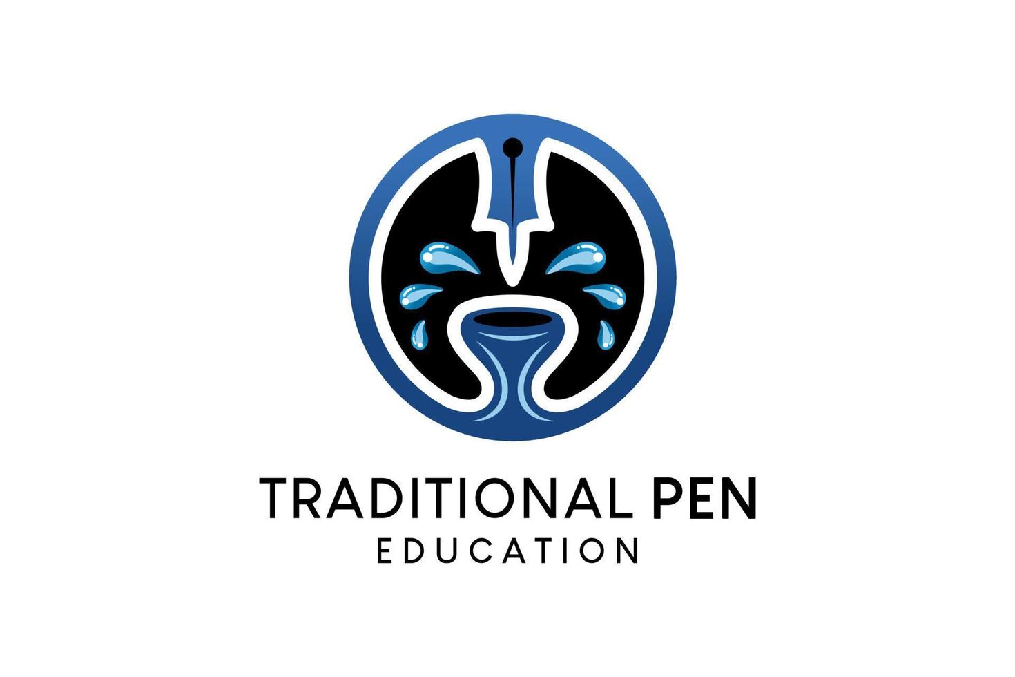 Pen logo design, vector illustration 12983825 Vector Art at Vecteezy