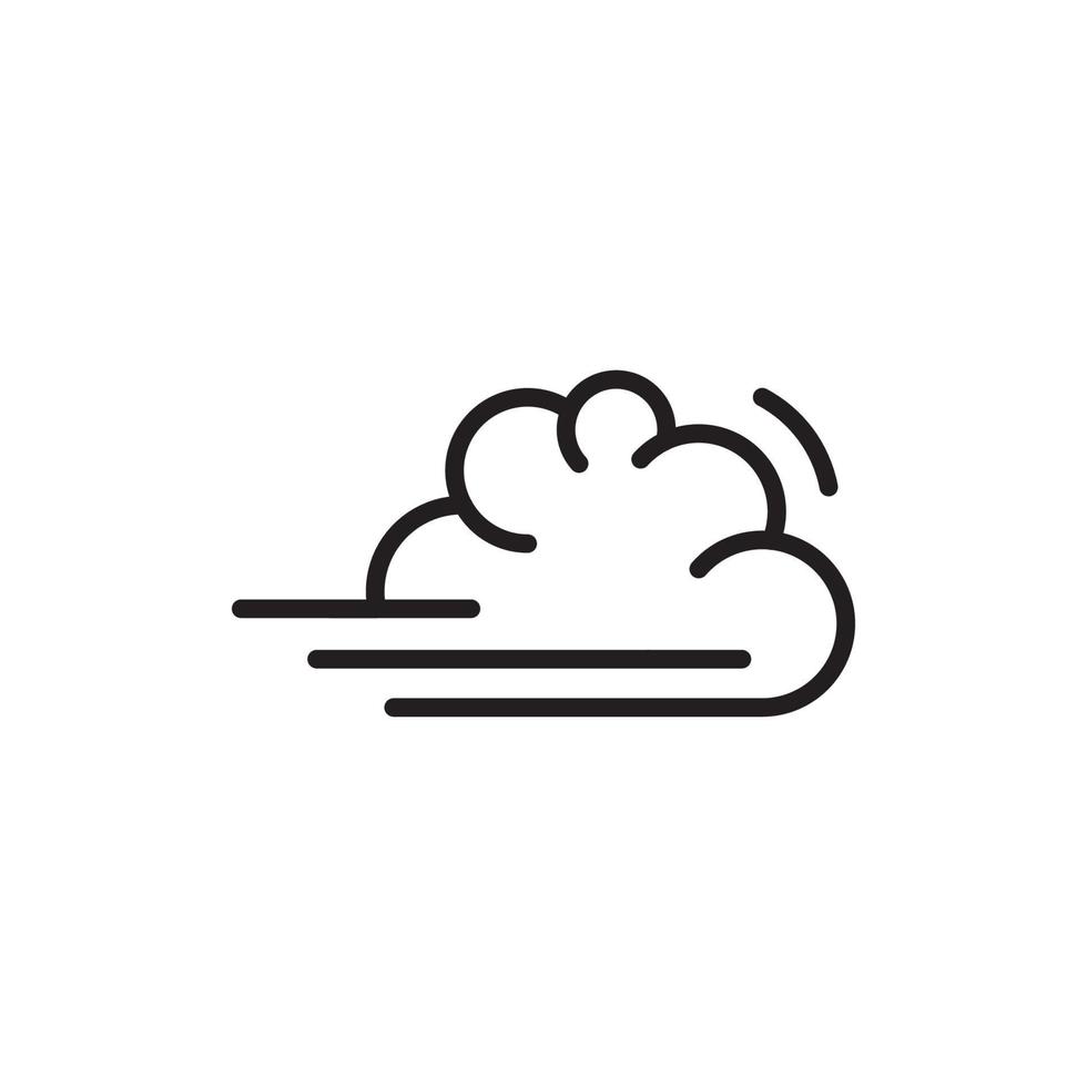 Wind vector icon design template