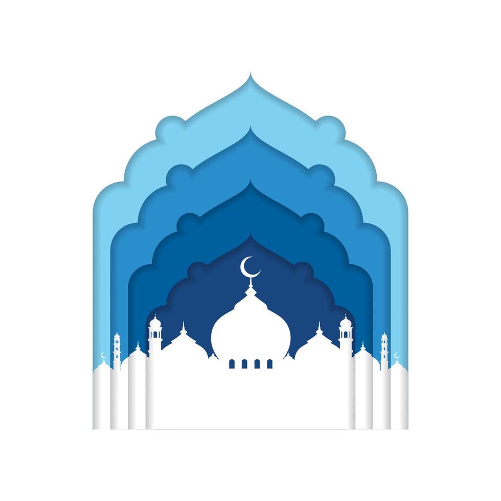 Mosque Building icon vector Illustration