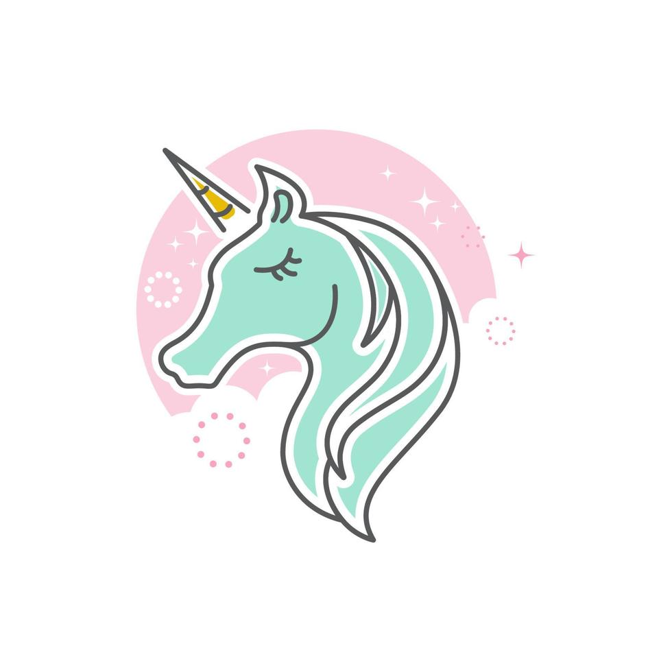 Unicorn Logo icon vector illustration