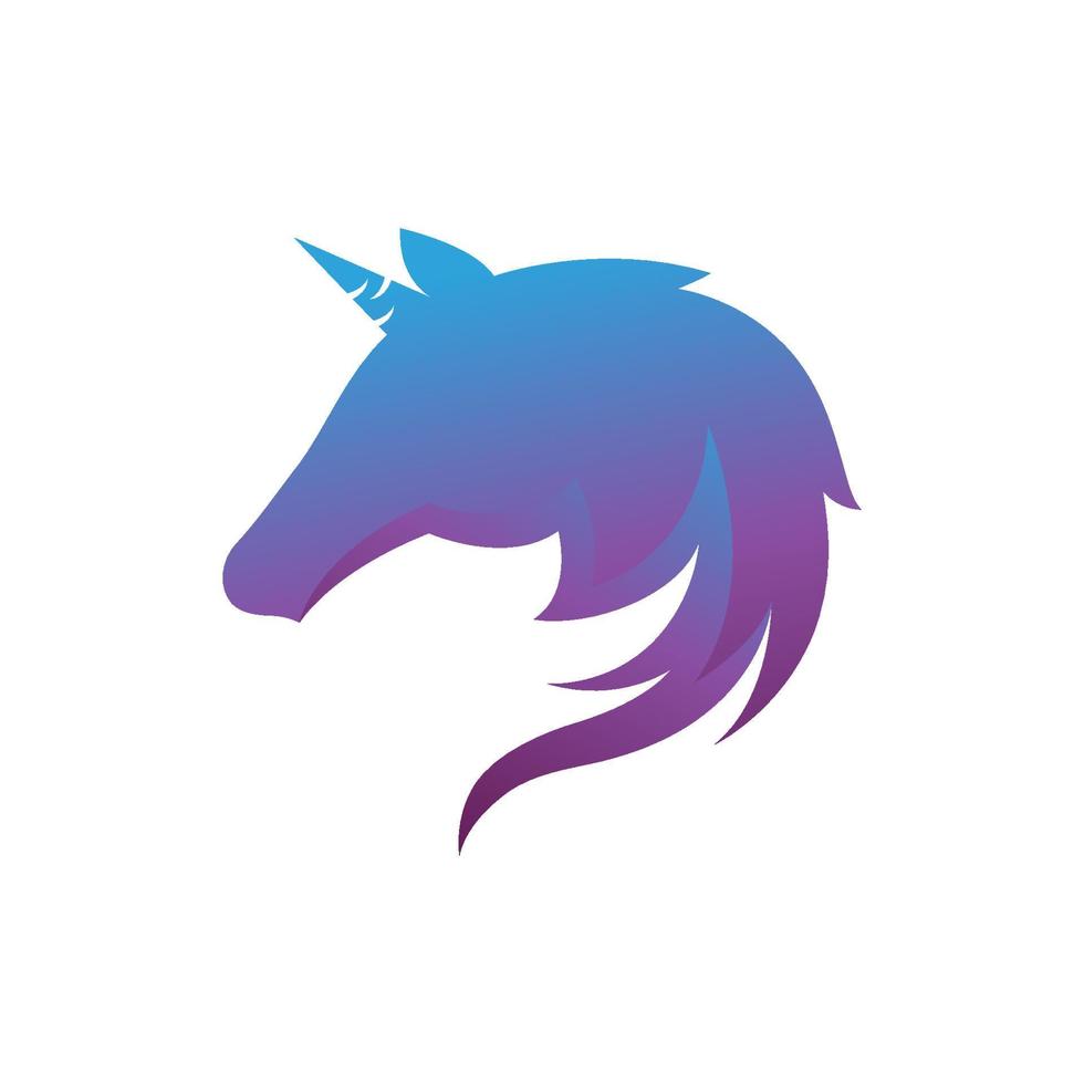 Unicorn Logo icon vector illustration