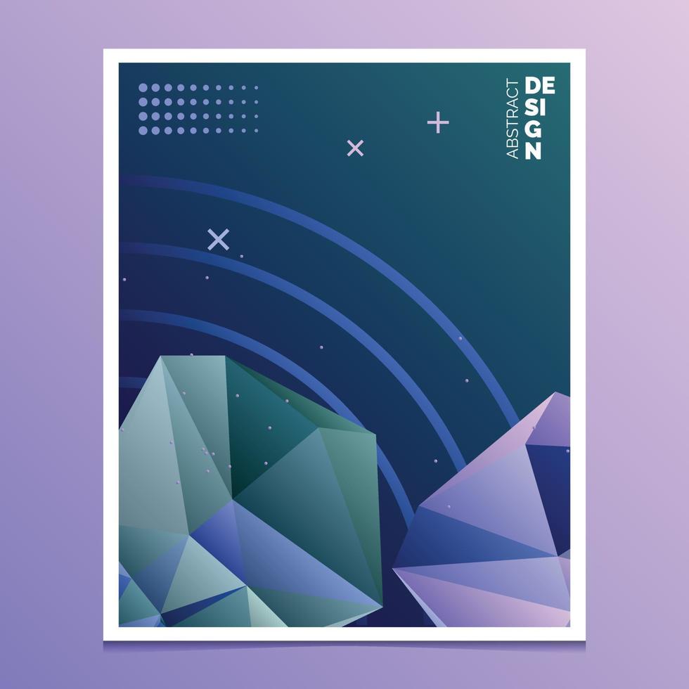 Flyer. Brochure Design Templates. Geometric Triangular Abstract Modern Backgrounds. Mobile Technologies. Applications and Online Services Infographic Concept vector