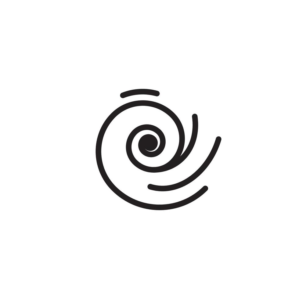 Wind vector icon design template