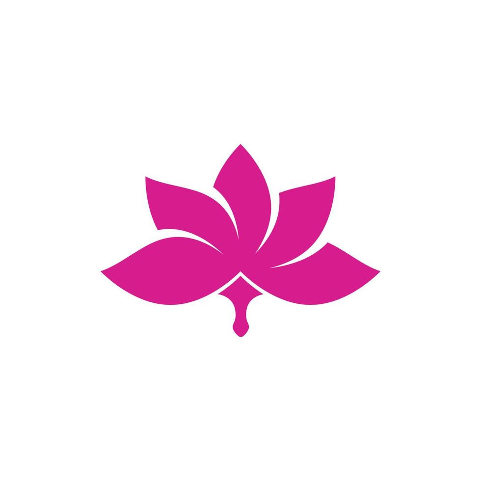 beauty lotus flower vector icon