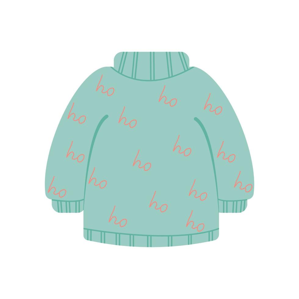 Christmas knitted winter warm sweater vector